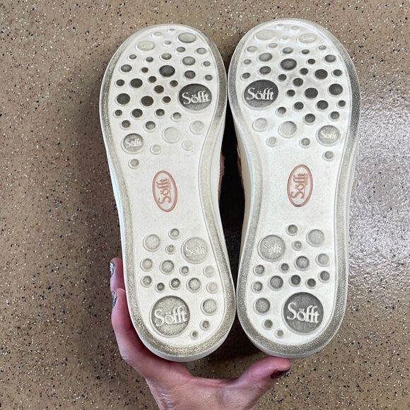 Söfft Somers Textured Distressed Leather Slip On Sneakers 7.5 Blush Pink - Picture 4 of 13